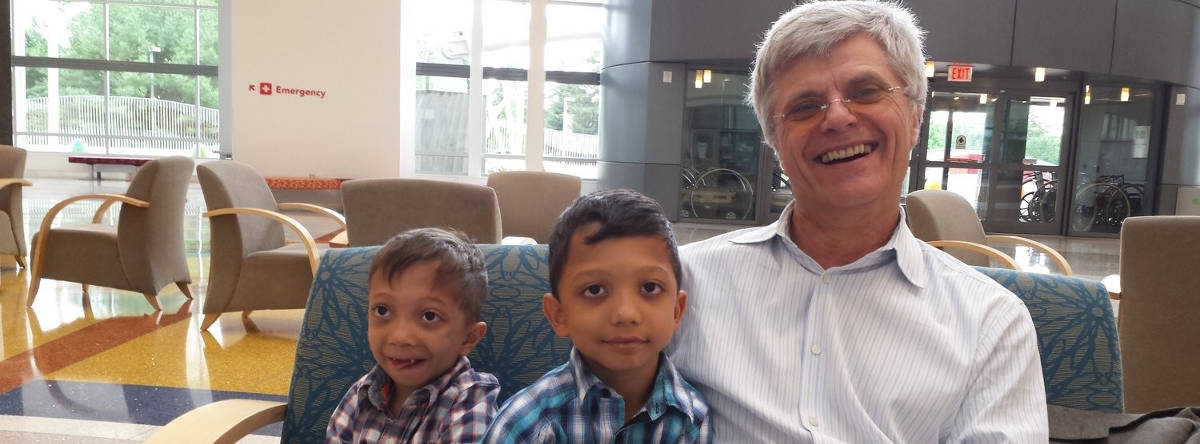 Dr. Jueppner with Arshaan & Jahan