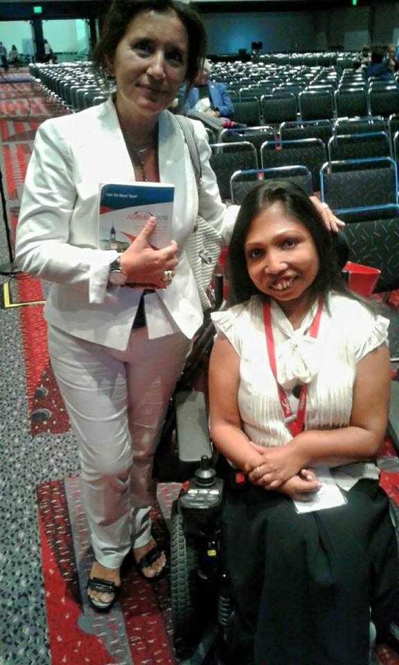 Dr. Ernestina Schipani, the lead scientist along with Dr. Harald Jueppner at the MGH on the first discovery of a Jansen's Mutation (H223R) reported in Science! Their efforts were published in a research paper in 1995! She is currently a Professor at the University of Michigan. Pictured here with Neena Nizar.