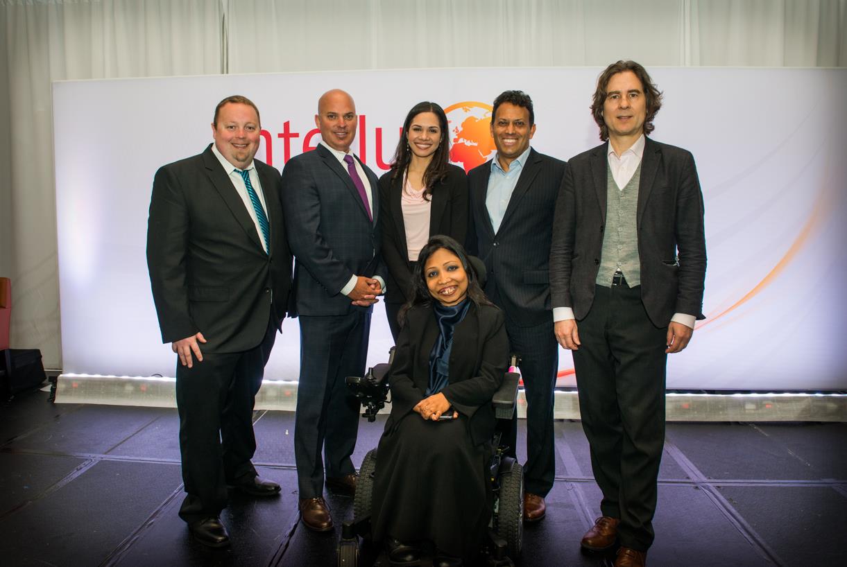 Les ,Jeff, Florian, Christopher and Neena at the Intelus Summit, Philadelphia